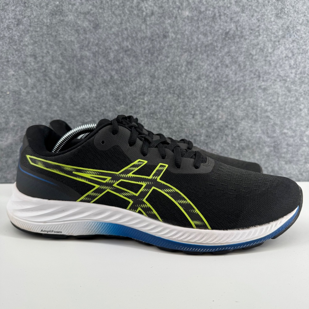 ASICS Gel Excite 9 Running Shoes Mens 10.5 Black Neon Yellow 1011B338